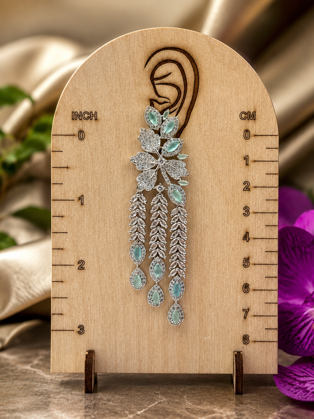 Mint Wisteria Earrings