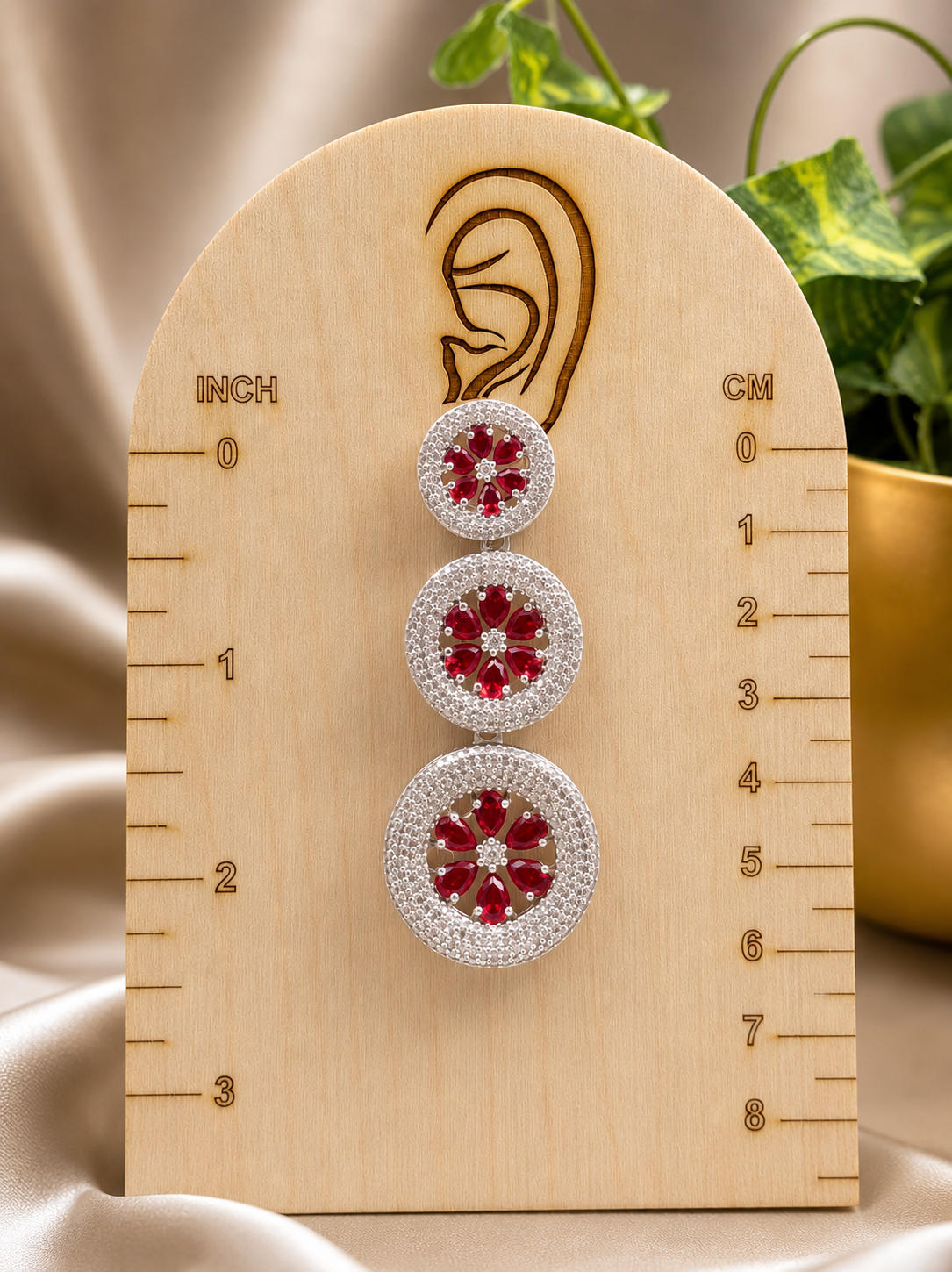 Crimson Dangler Earrings