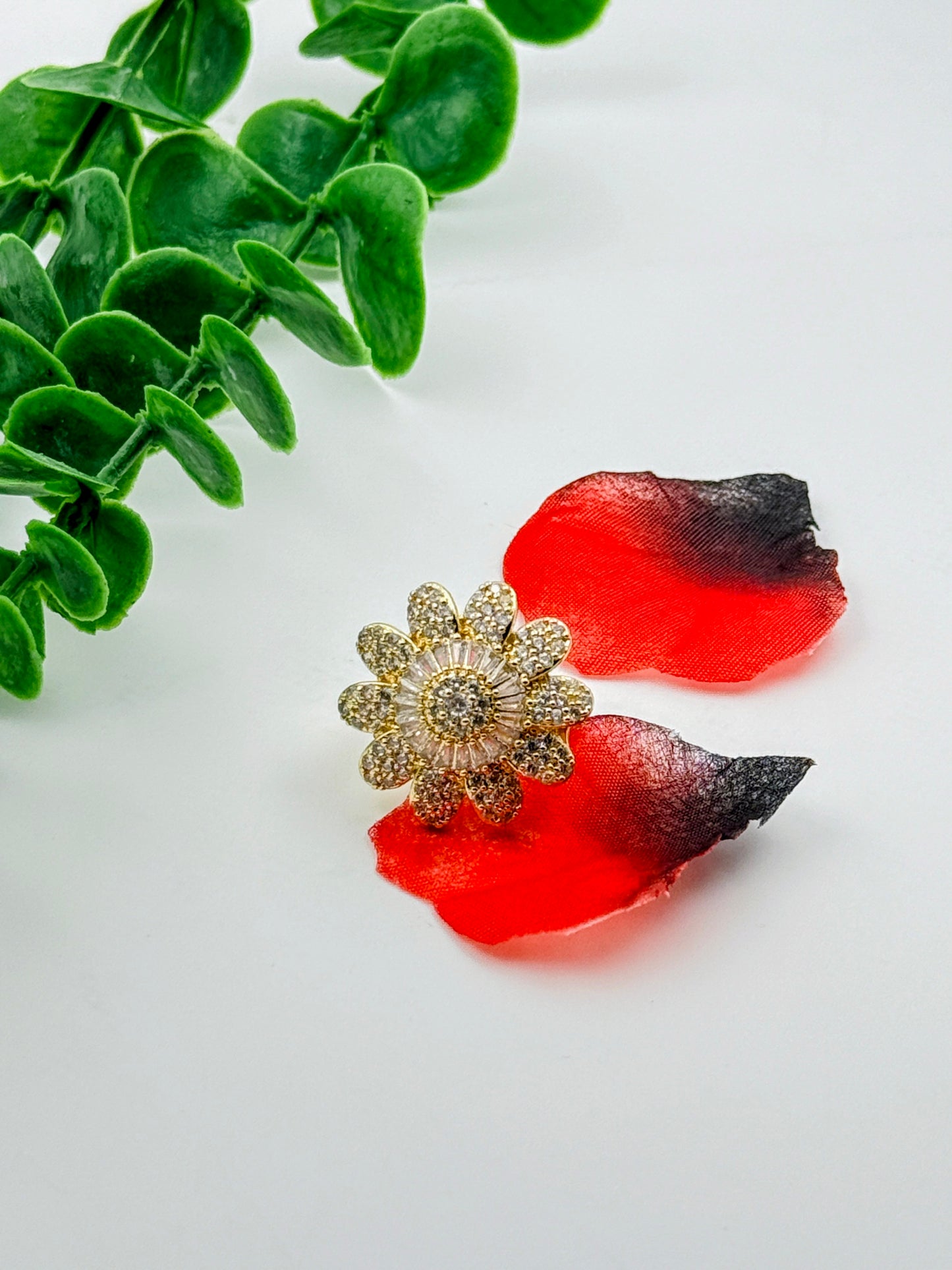 Big Flower Diamond Cocktail Ring
