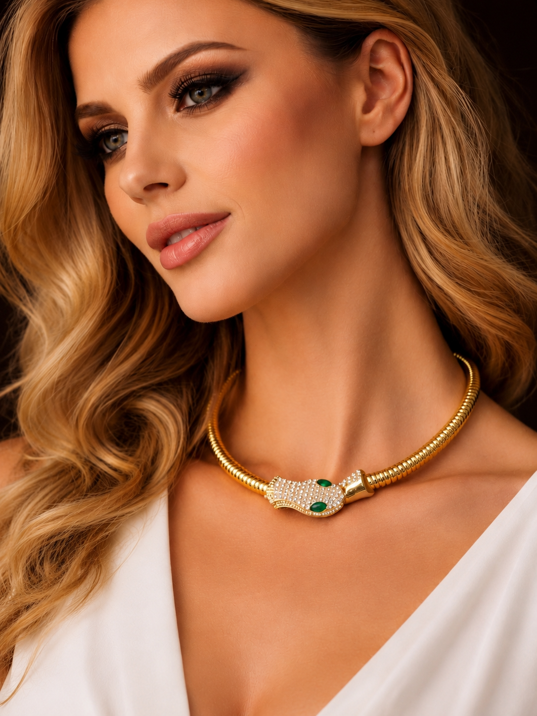Cuddle Serpent Collar Necklace