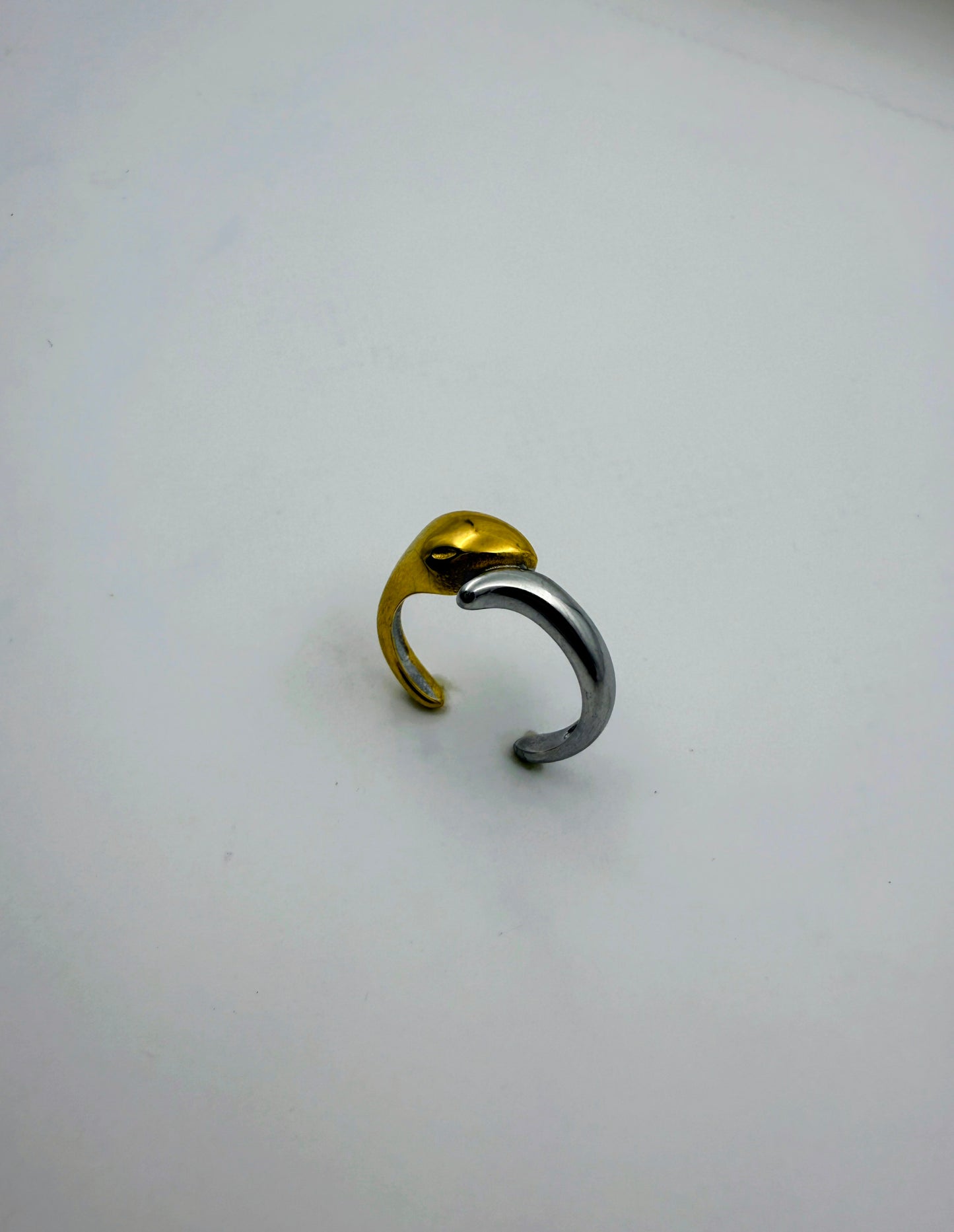 Dual Tone Serpent Ring