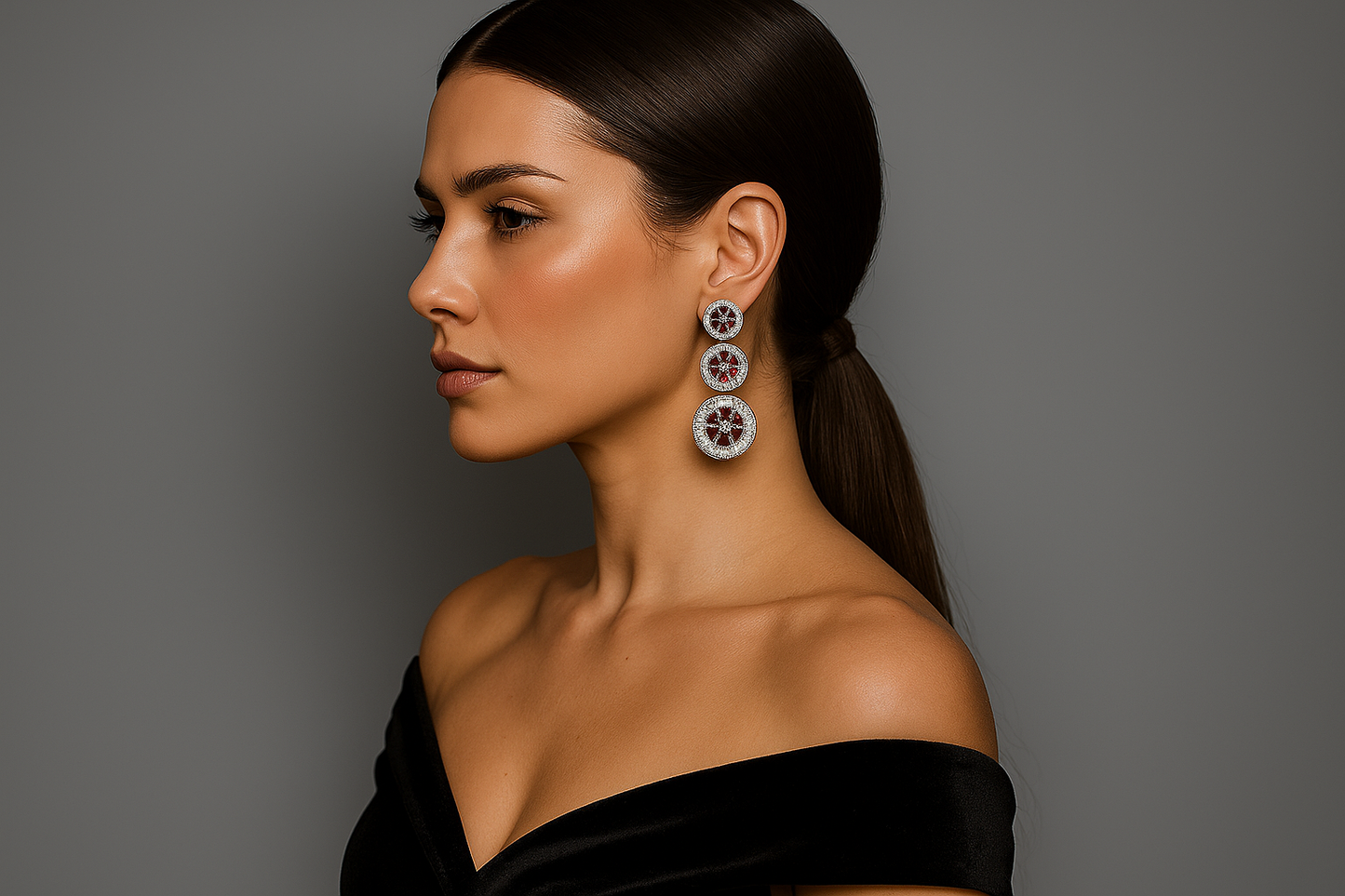 Crimson Dangler Earrings