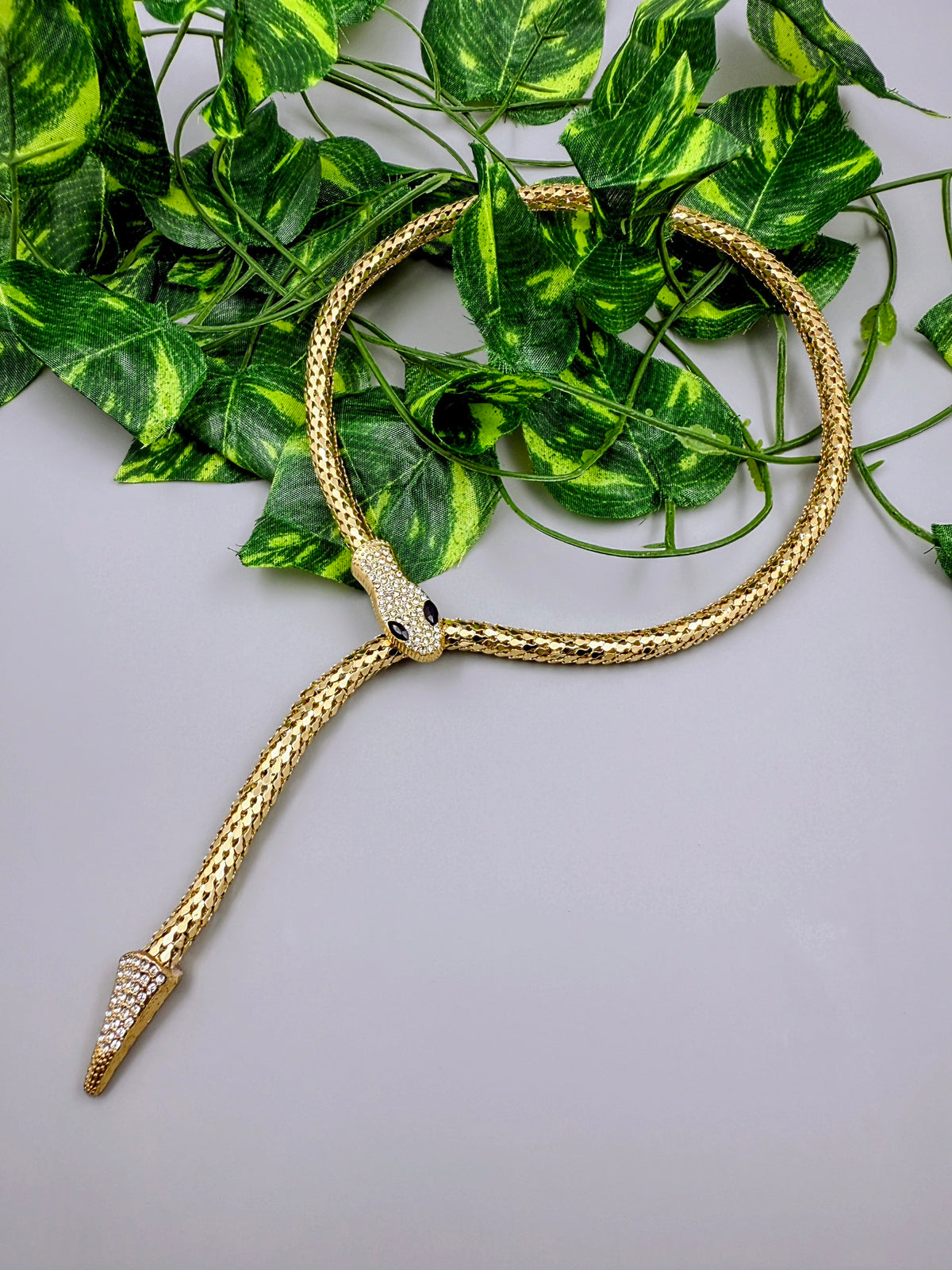 Bold Serpent Statement Necklace