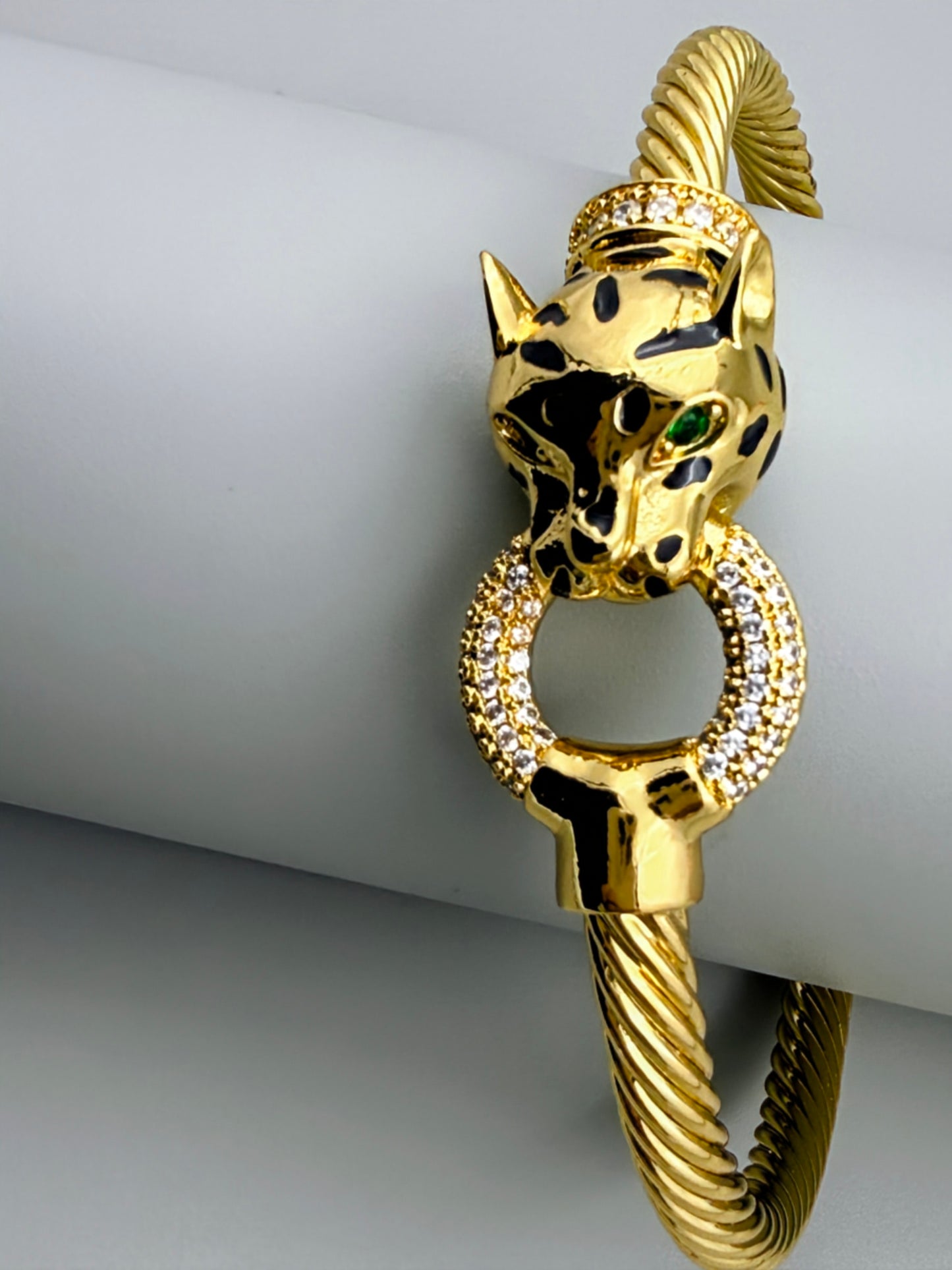 Jaguar Head Statement Bracelet