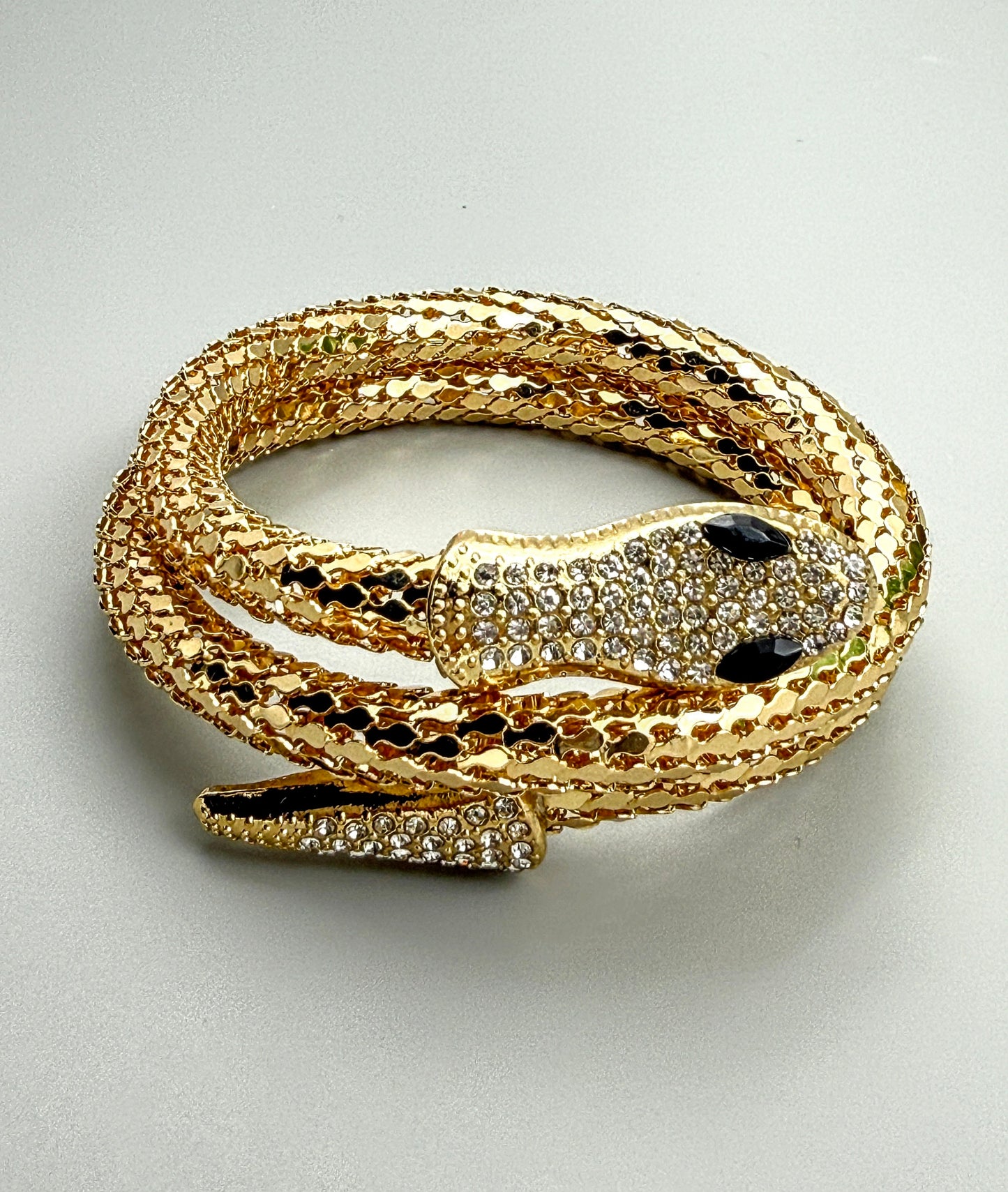 Bold Serpentine Wrap Bracelet