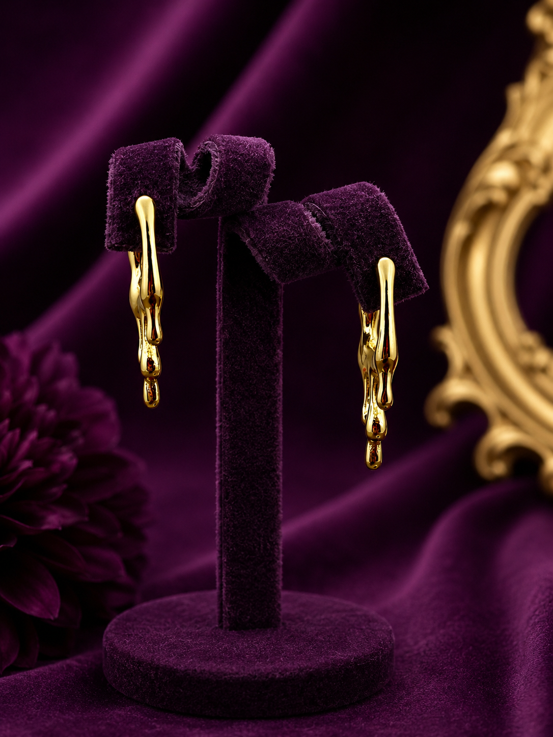Melting Gold Hoops