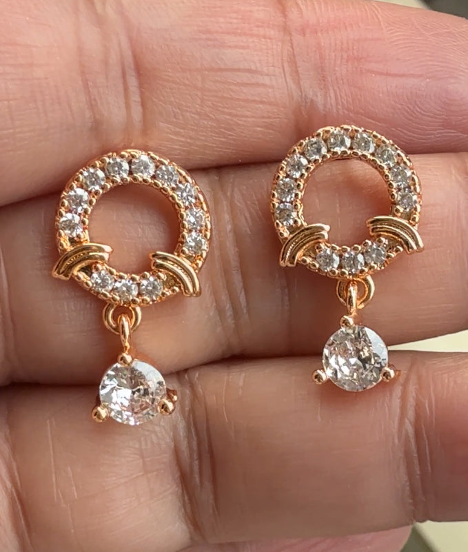 Playful Diamond Drop Earrings