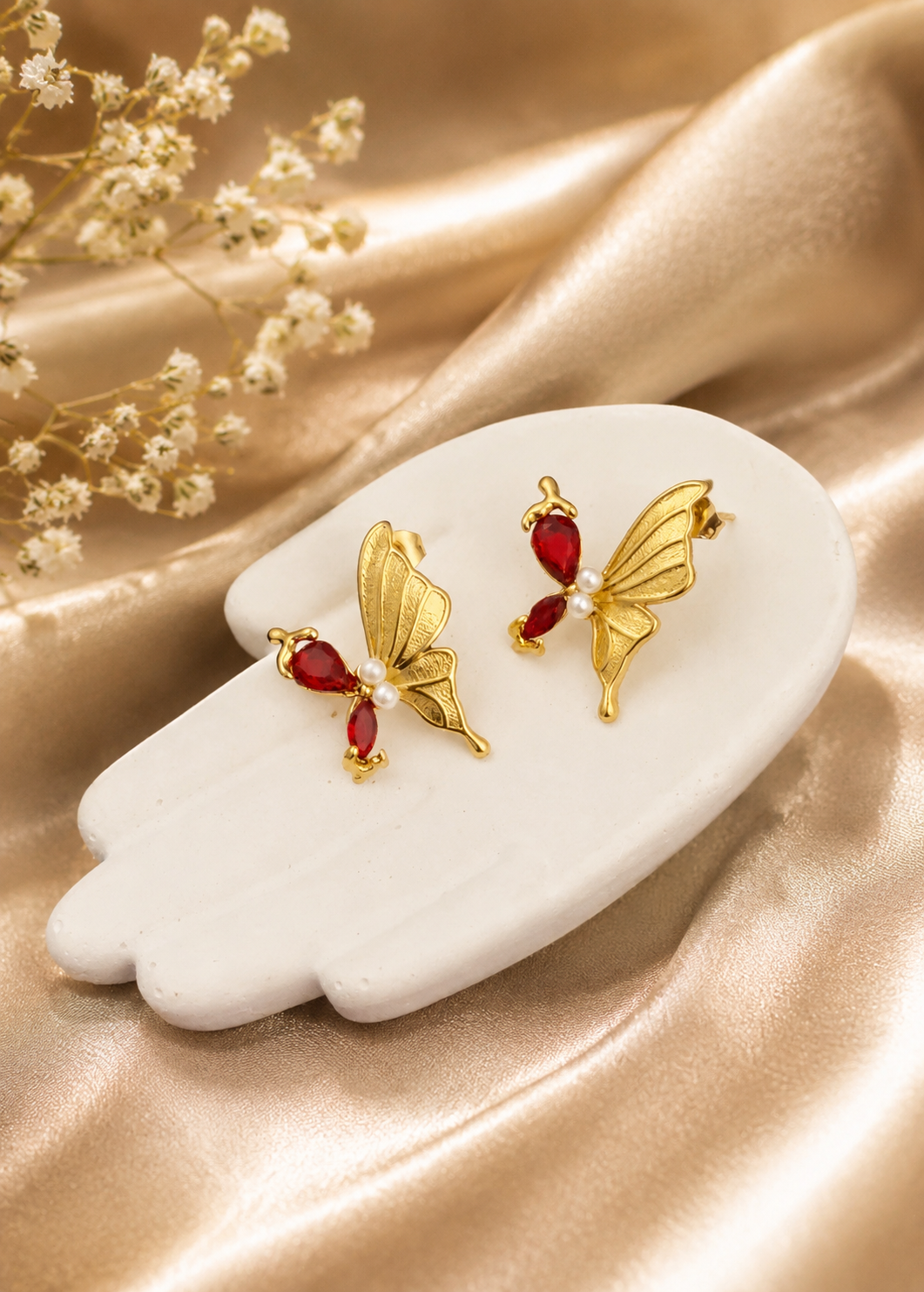 Ruby Flutter Studs
