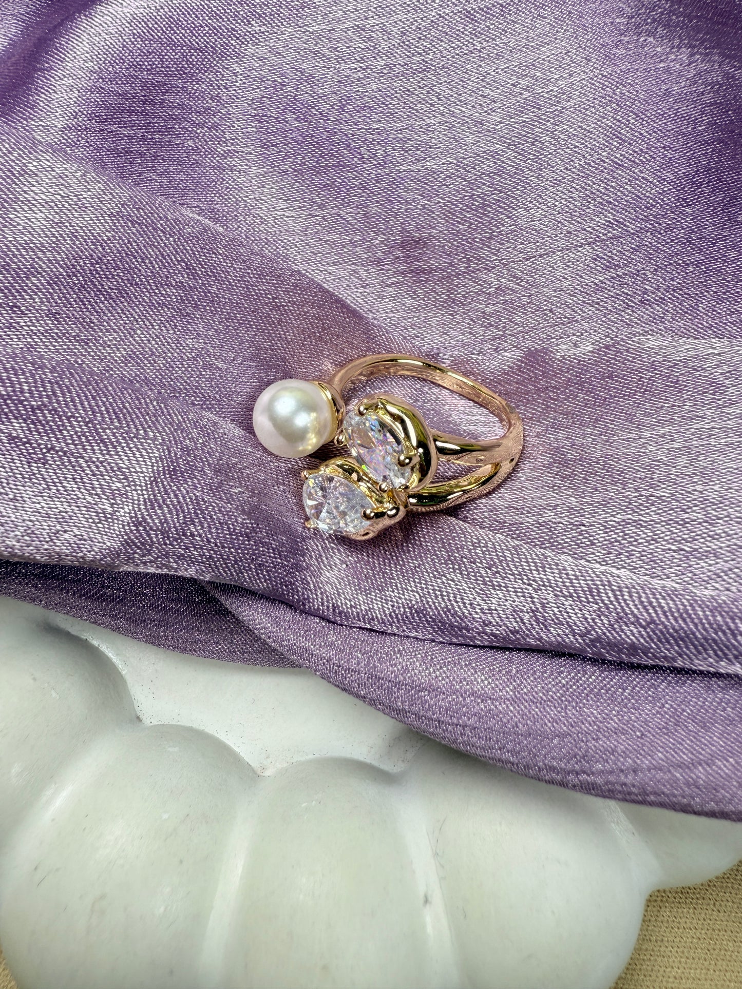 Sparkling Pearl Ring