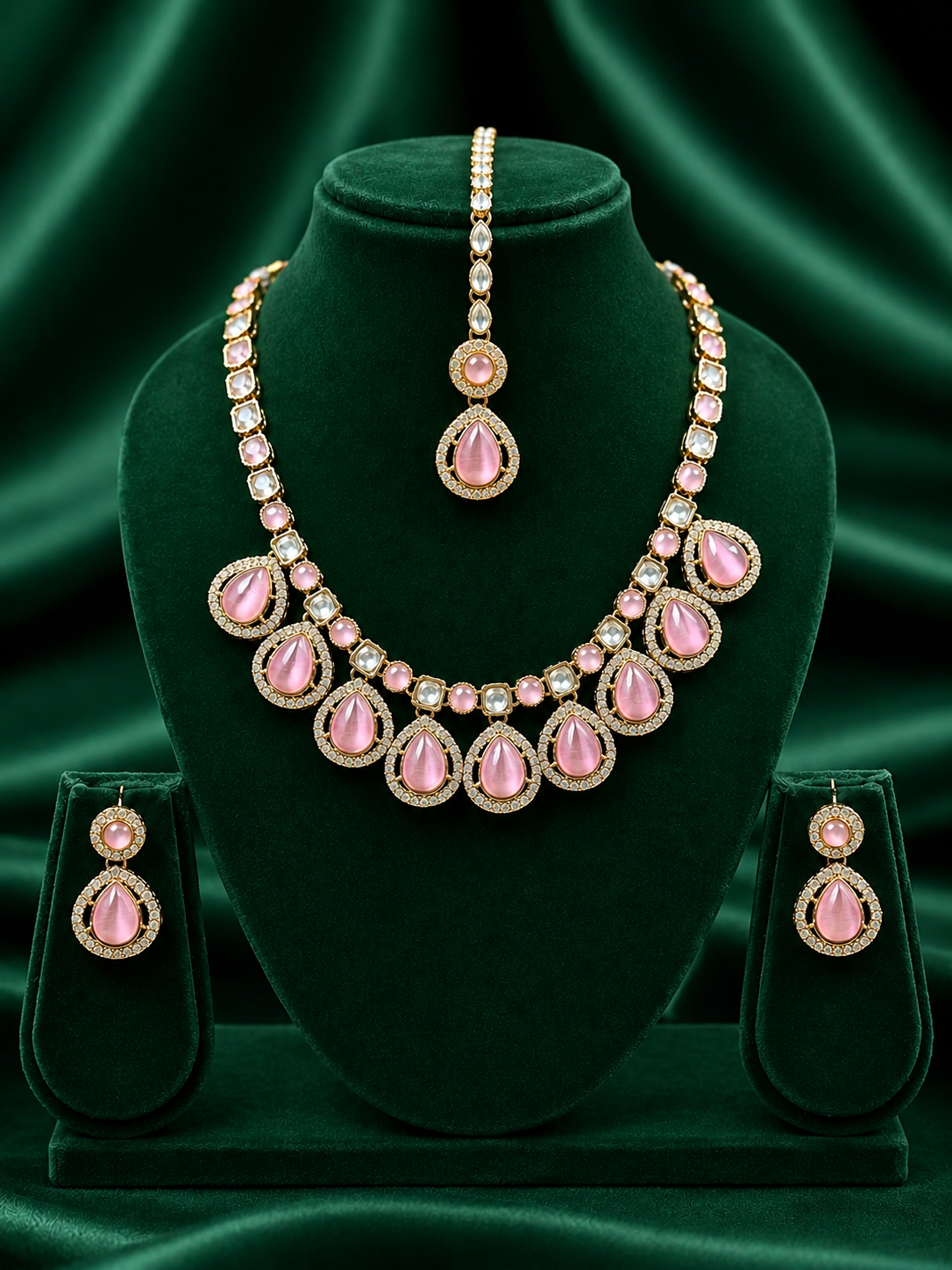 Rose Drops Necklace Set