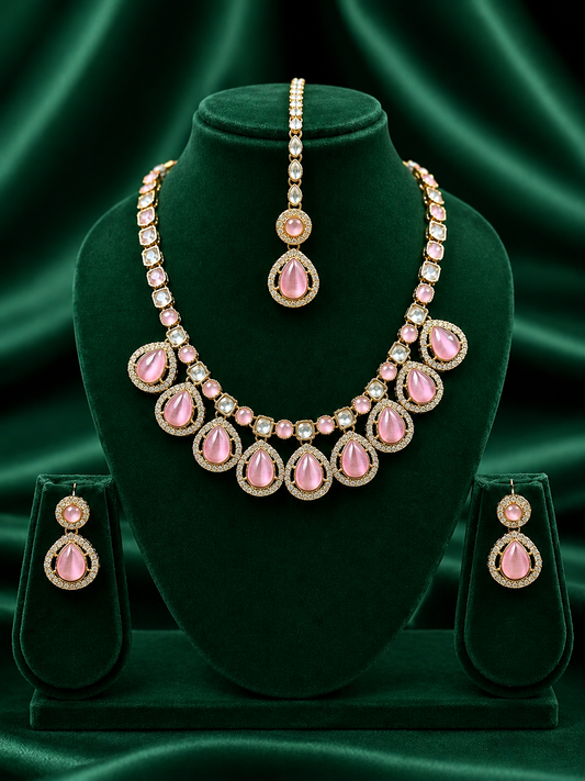 Rose Drops Necklace Set