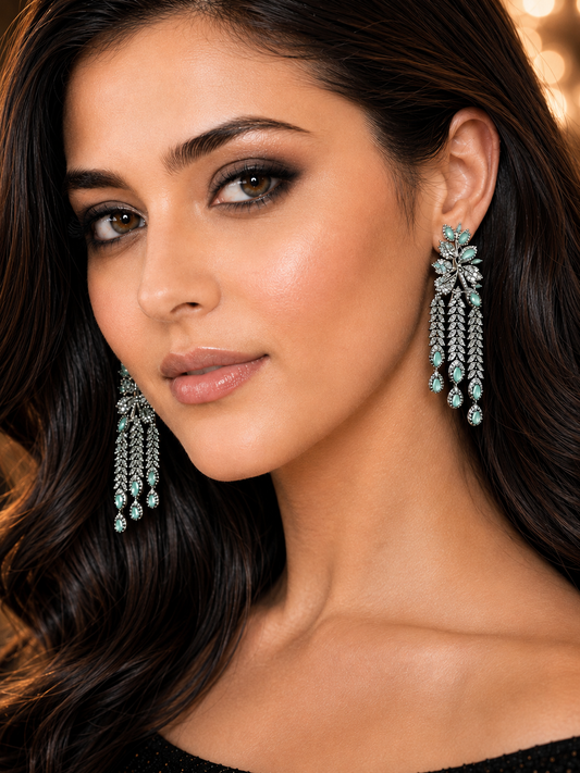 Mint Wisteria Earrings