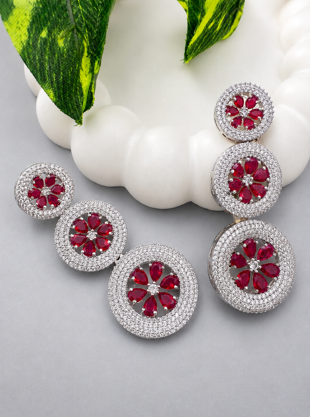 Crimson Dangler Earrings