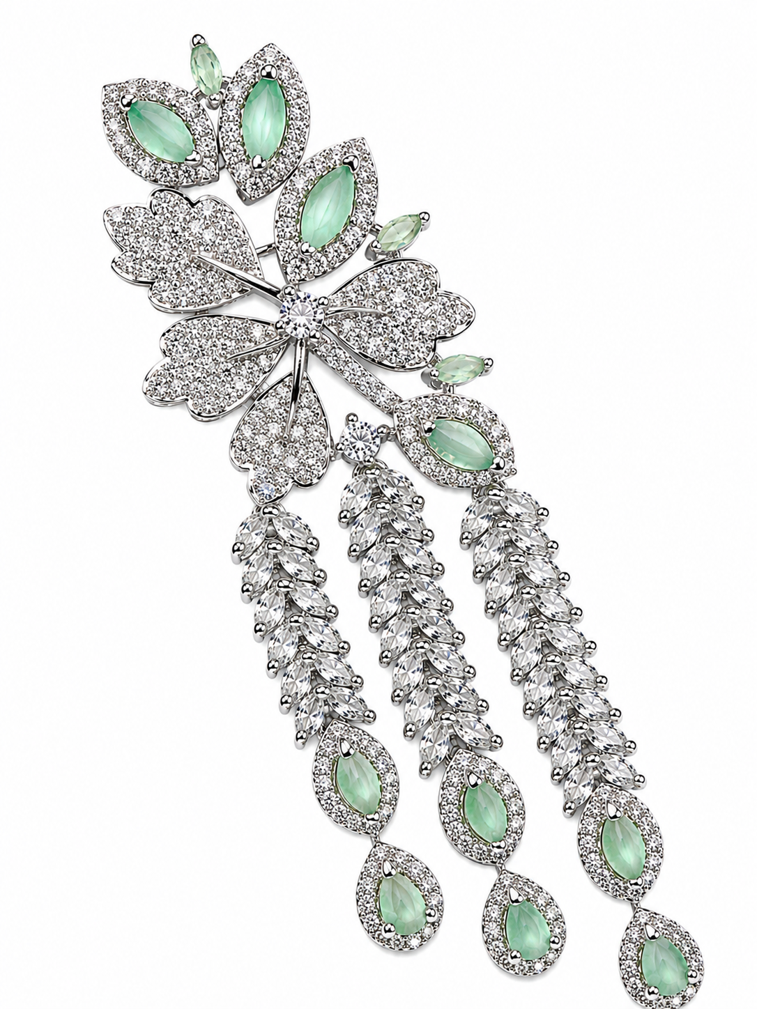 Mint Wisteria Earrings