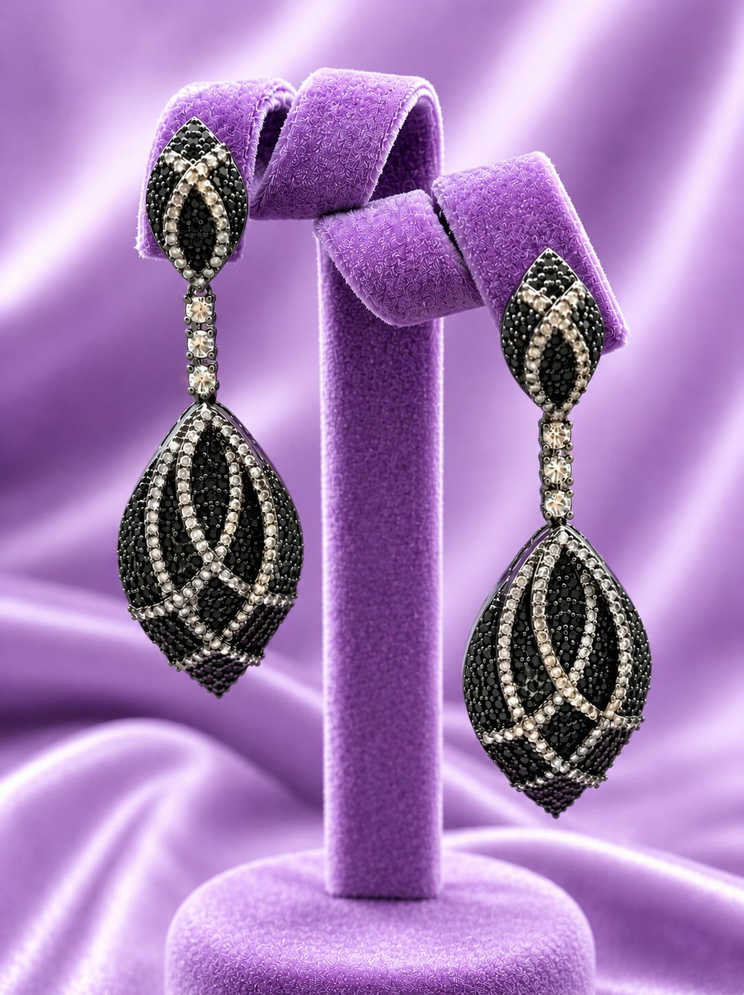 Midnight Hue Danglers