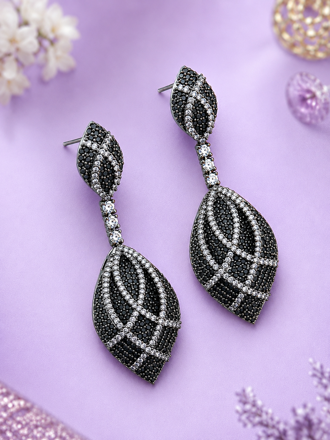 Midnight Hue Danglers