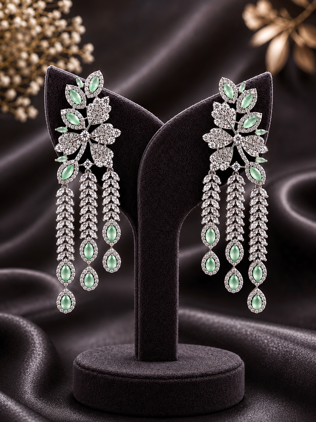 Mint Wisteria Earrings