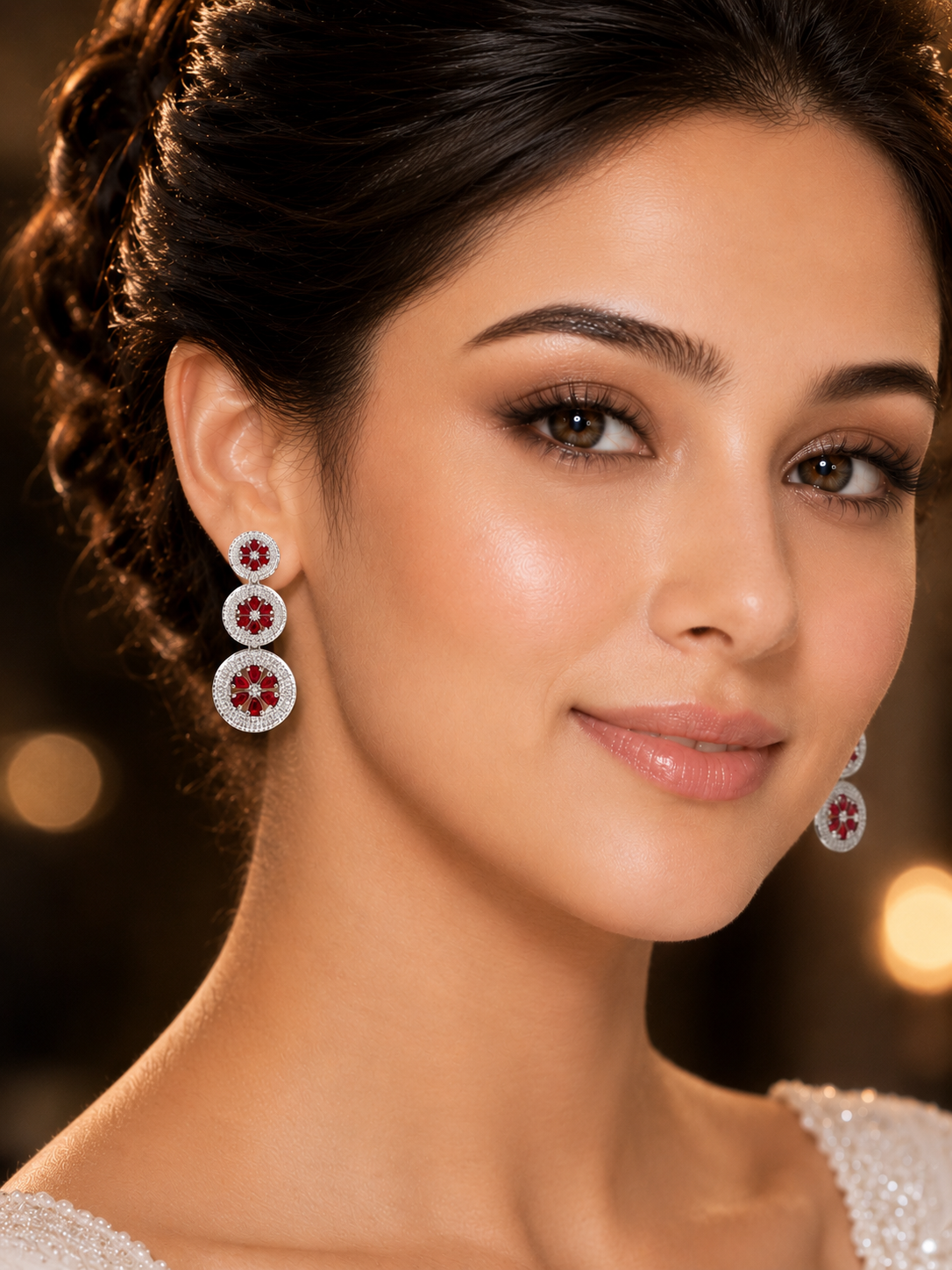 Crimson Dangler Earrings