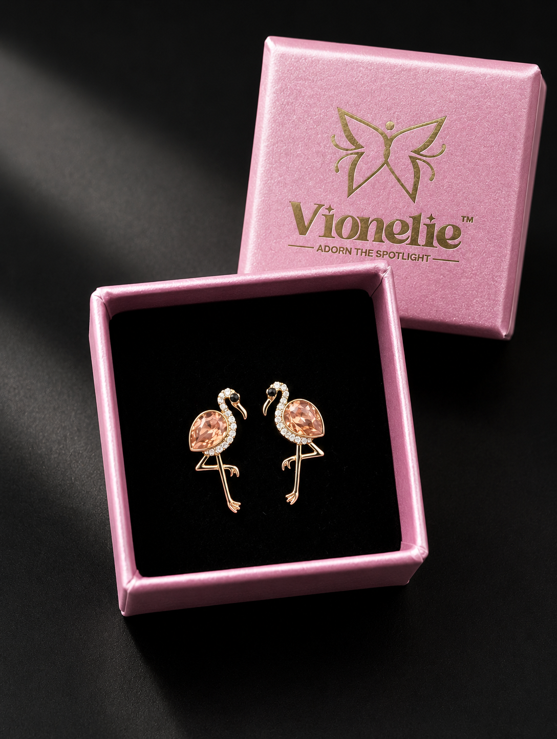 Sunset Flamingo Studs