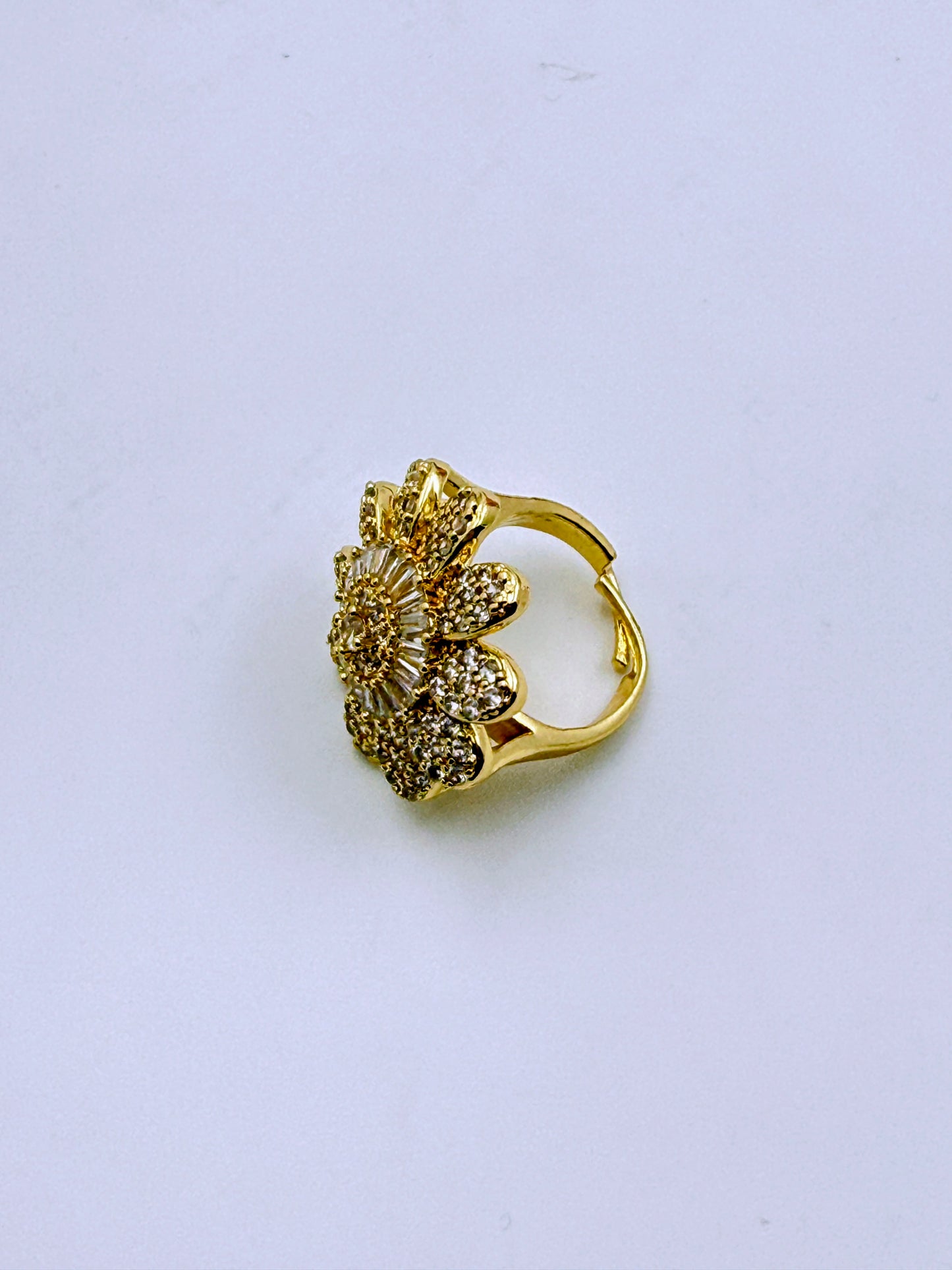 Big Flower Diamond Cocktail Ring