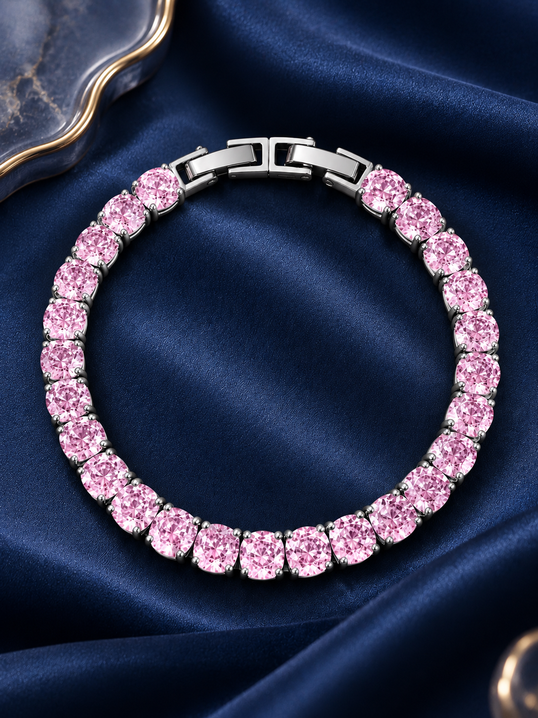 Blush Rose Tennis Bracelet
