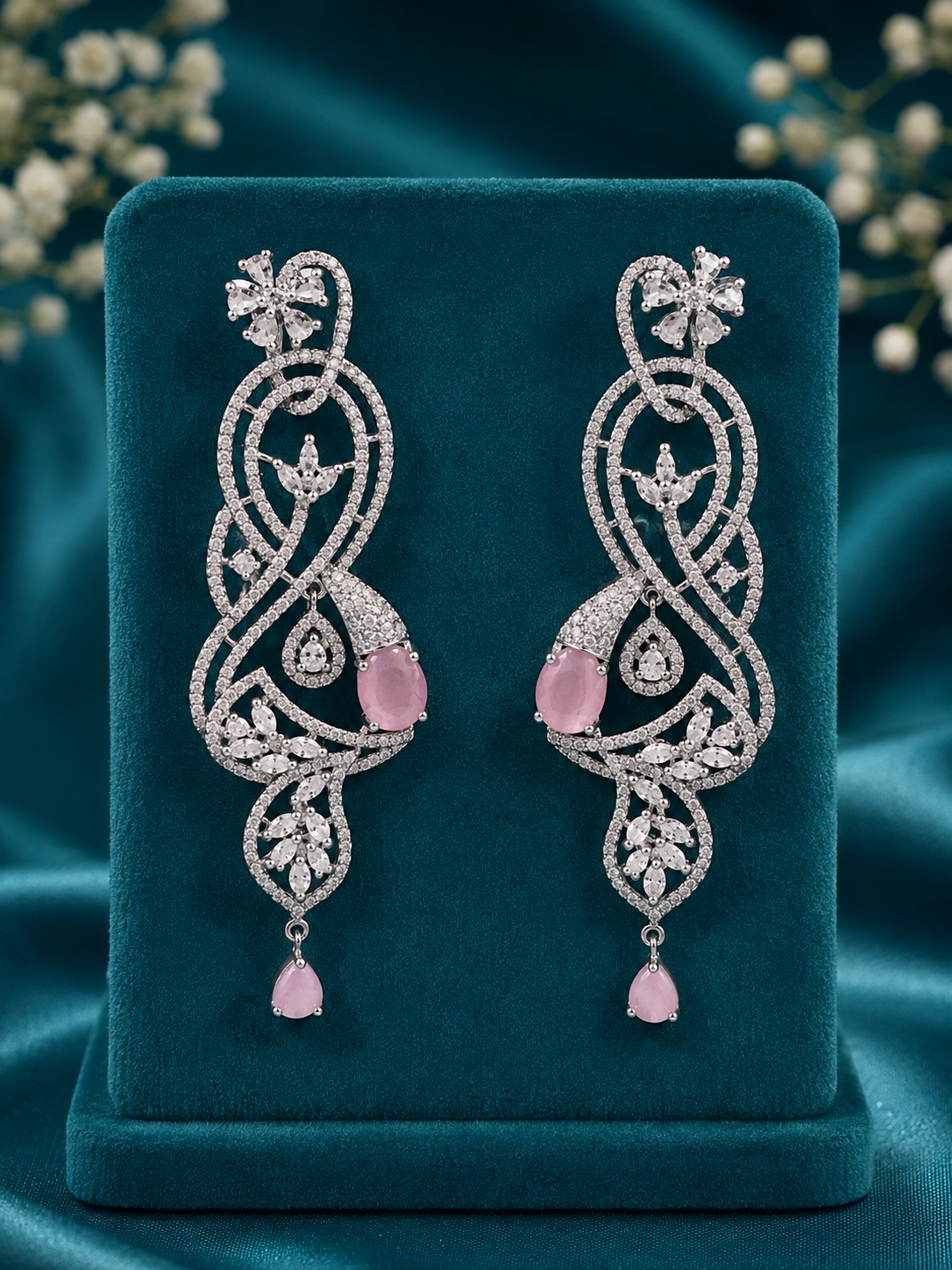 Blush Breeze Danglers
