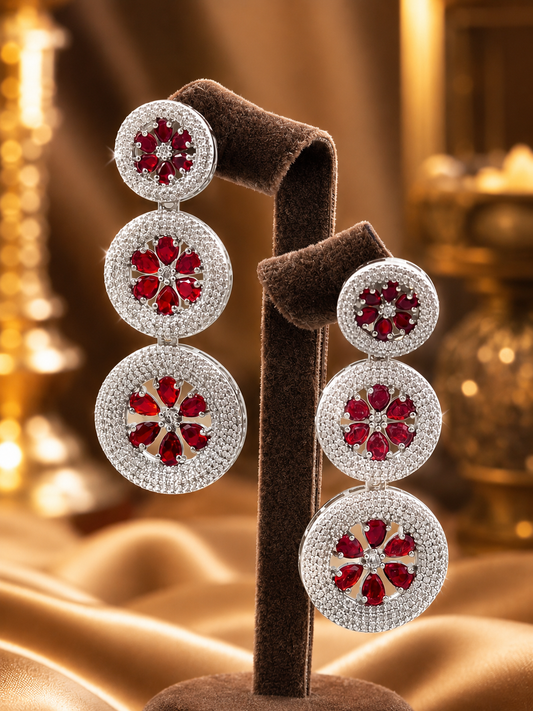 Crimson Dangler Earrings