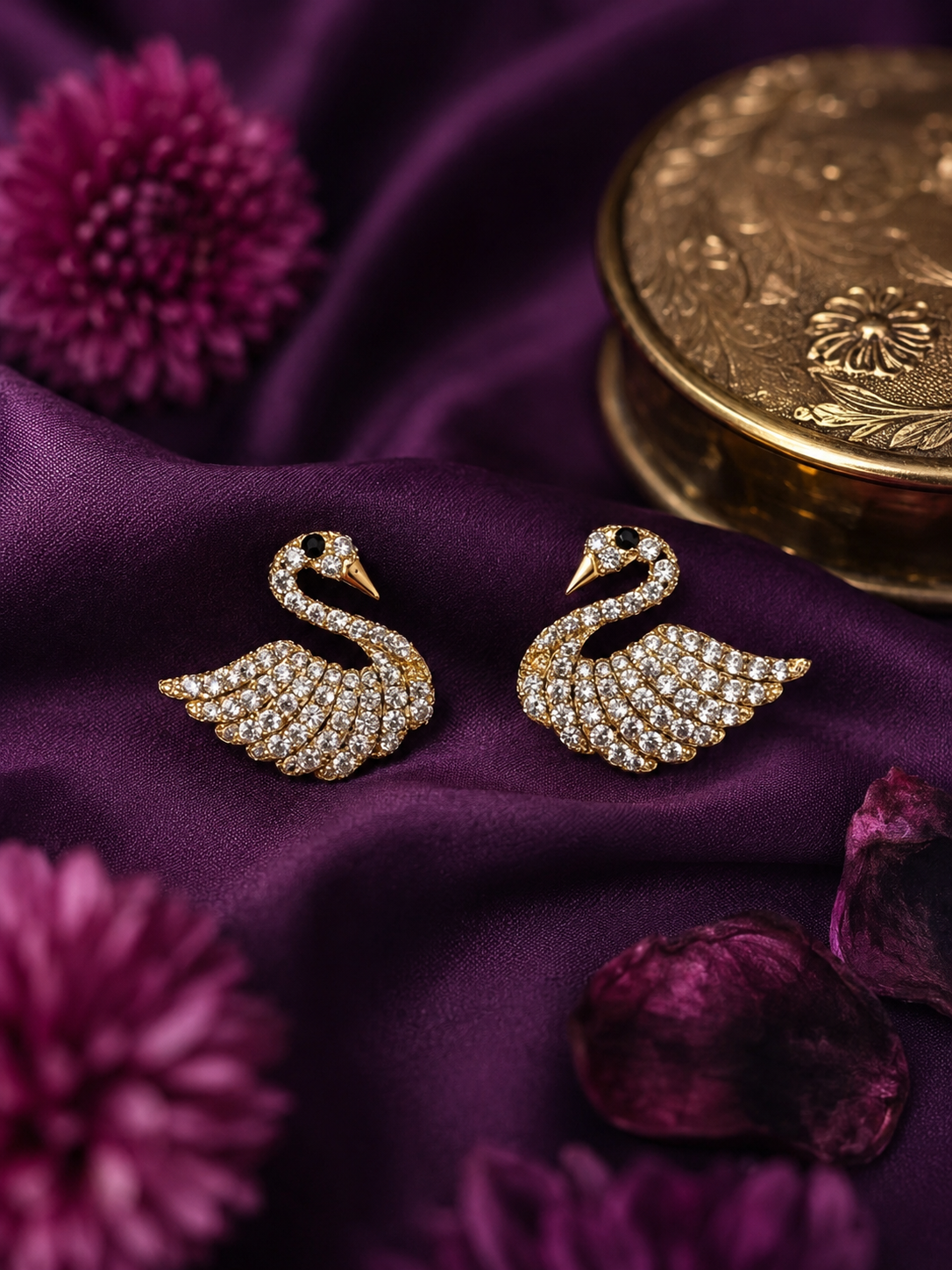 Regal Swan Studs