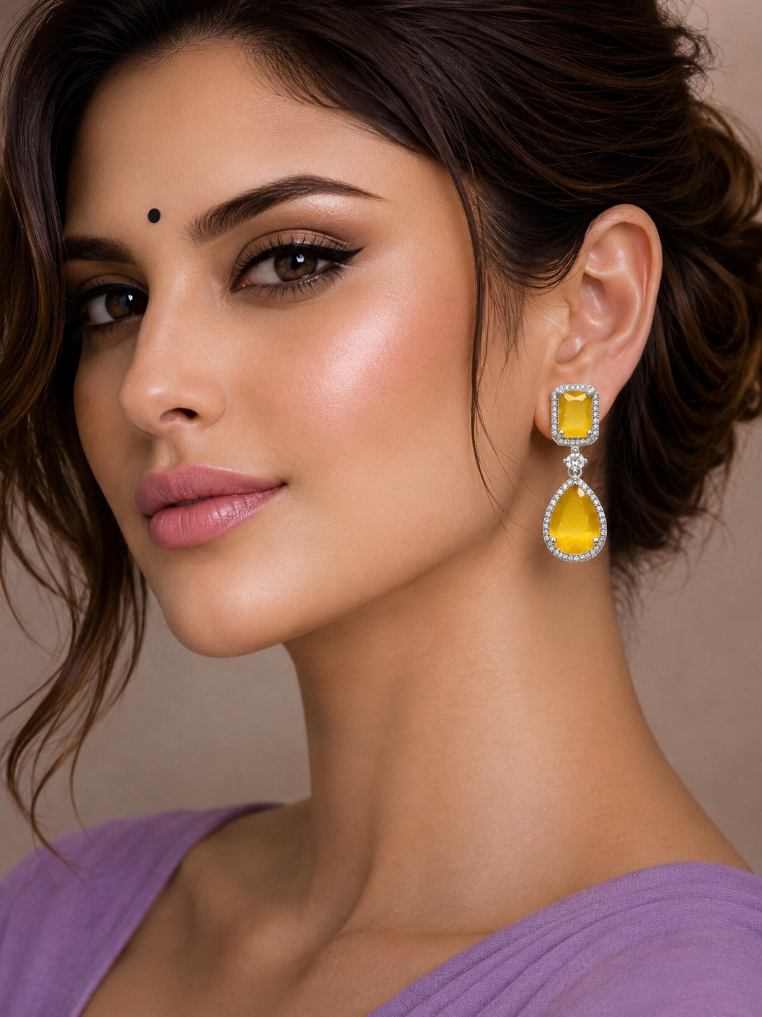 Canary Charm Drop Earrings