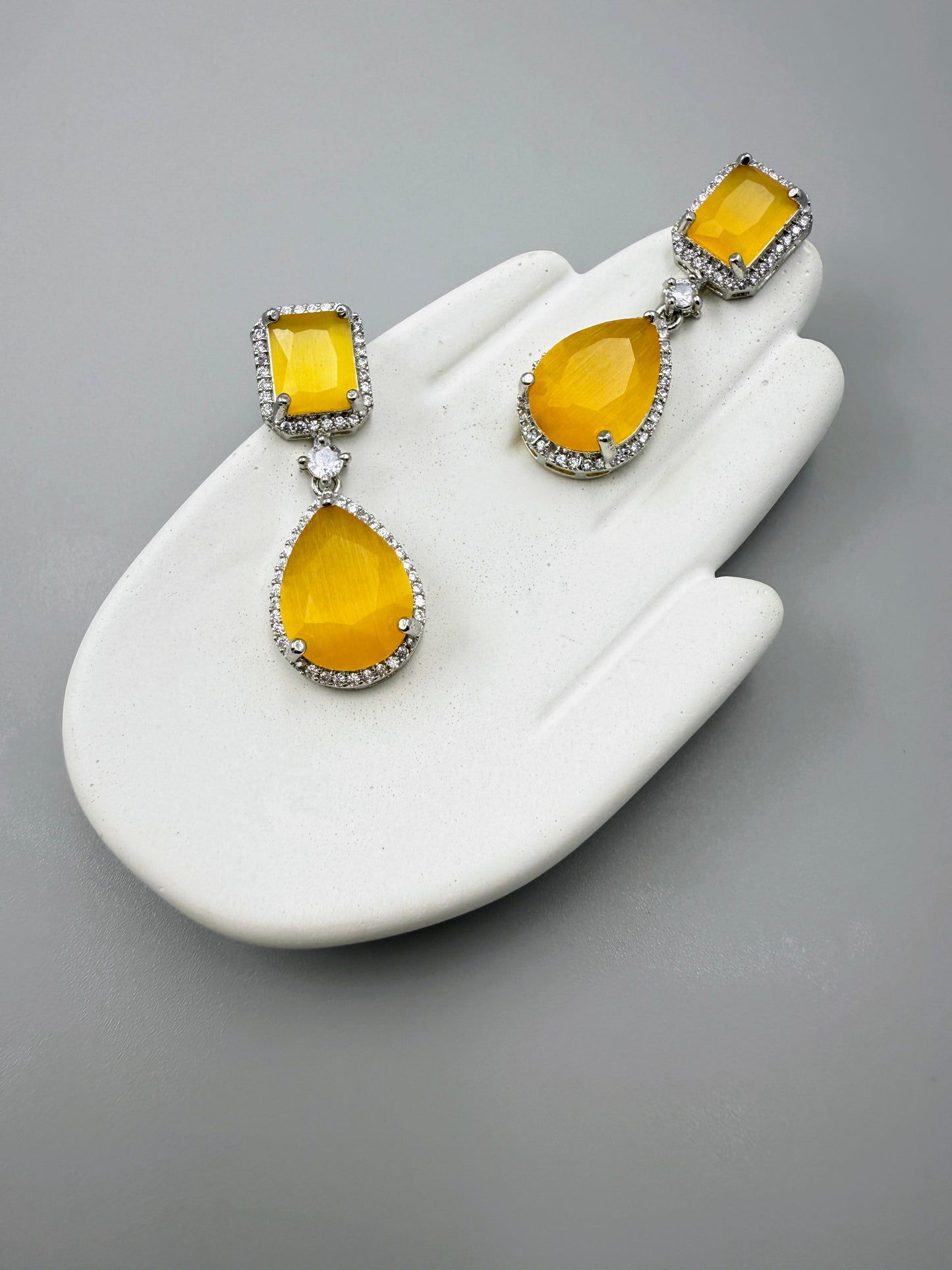 Canary Charm Drop Earrings
