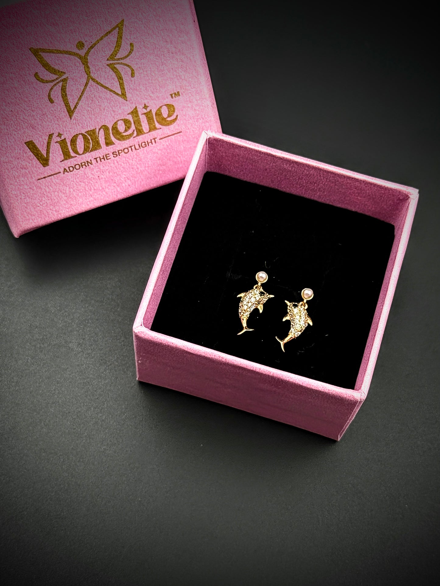 Charming Dolphin Studs