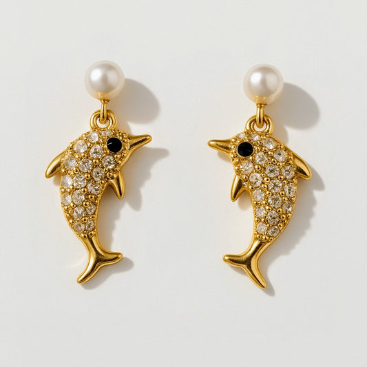 Charming Dolphin Studs