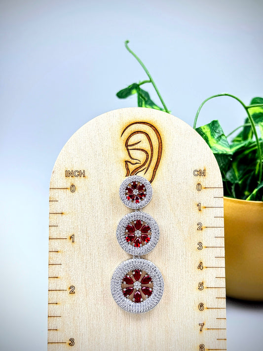 Crimson Dangler Earrings