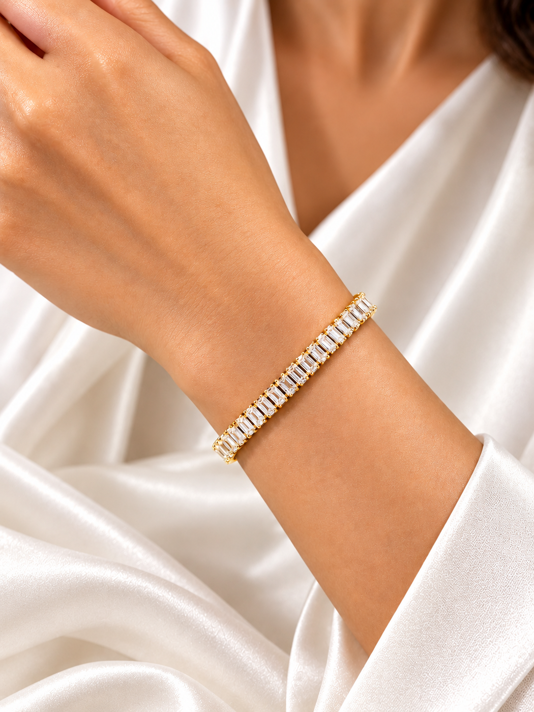 Crystal Veil Tennis Bracelet