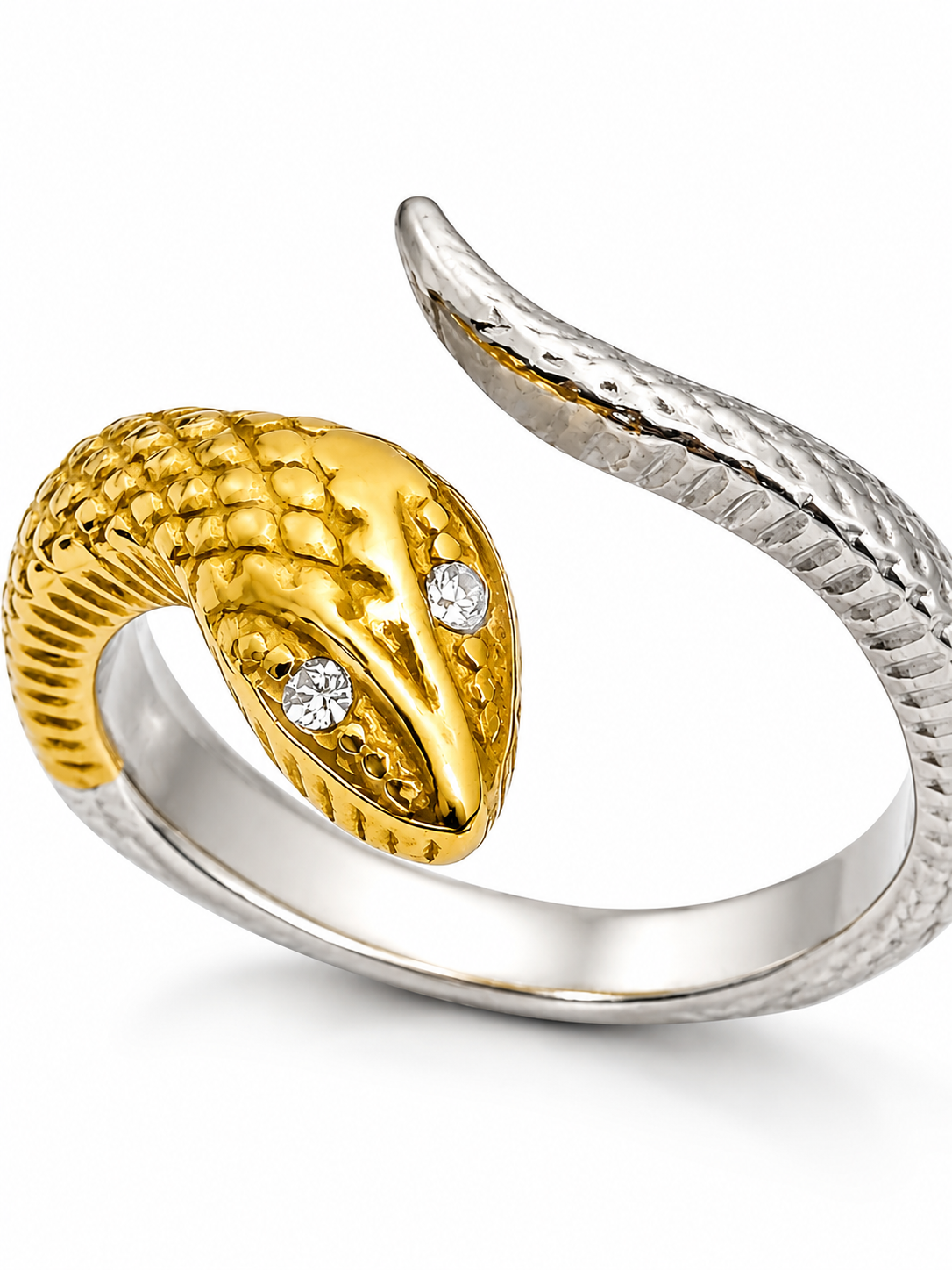 Crystal Eyed Serpent Ring