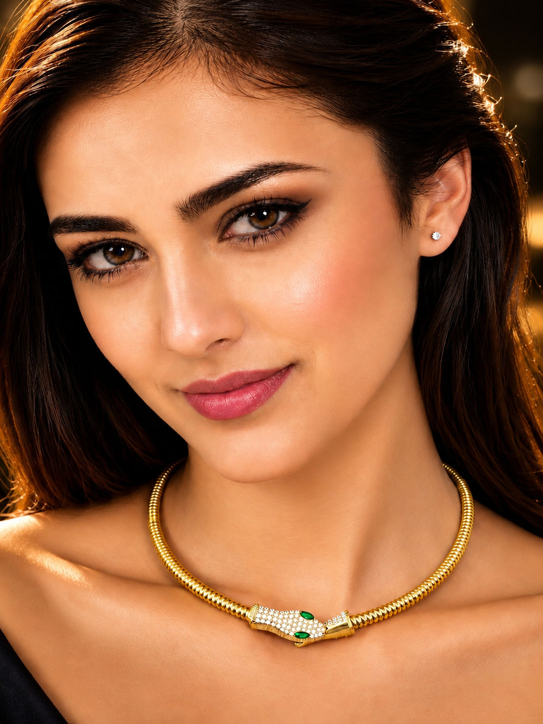 Cuddle Serpent Collar Necklace