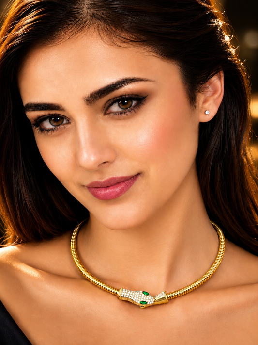 Cuddle Serpent Collar Necklace