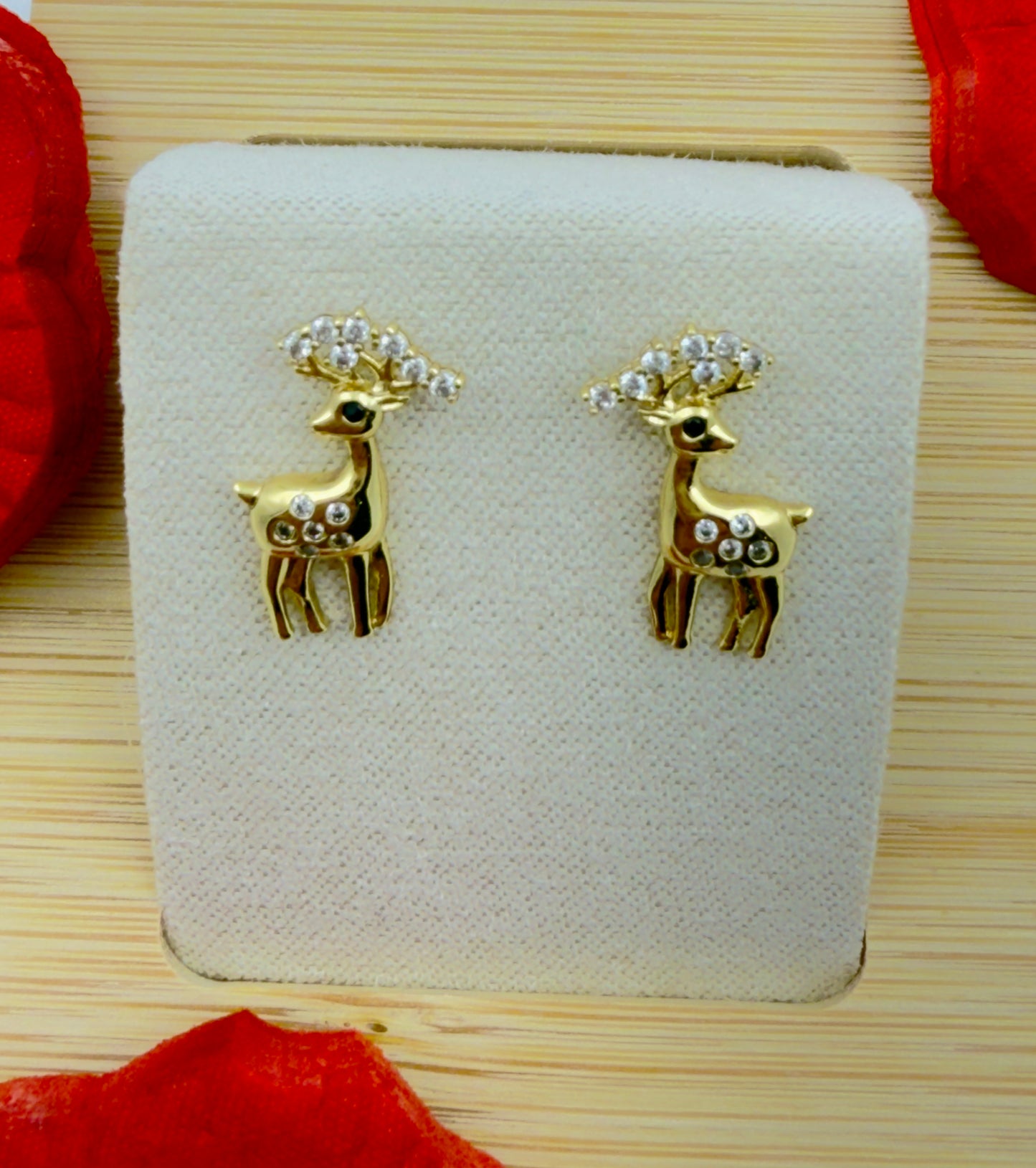Diamond Deer Studs