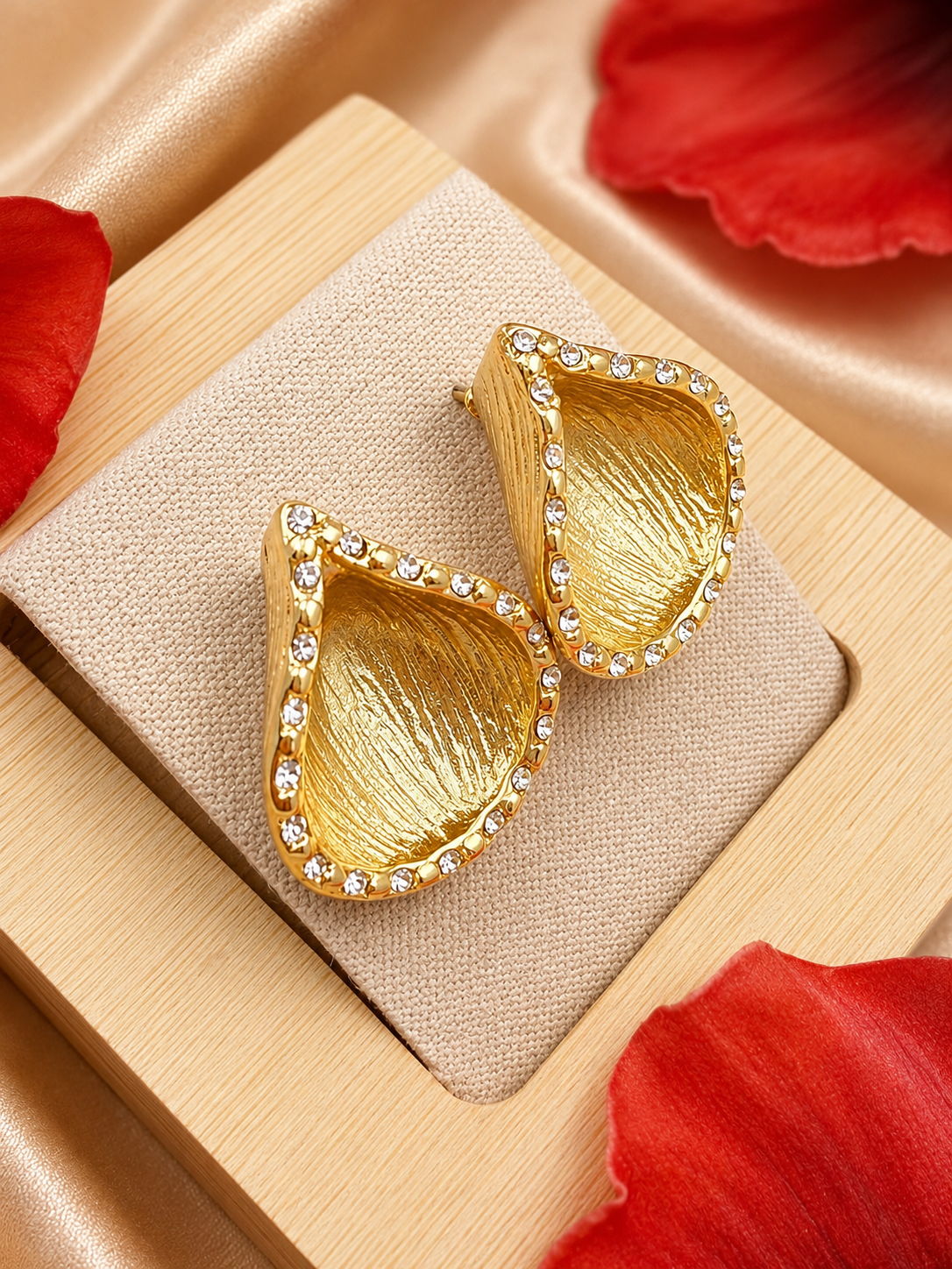 Diamond Shell Studs