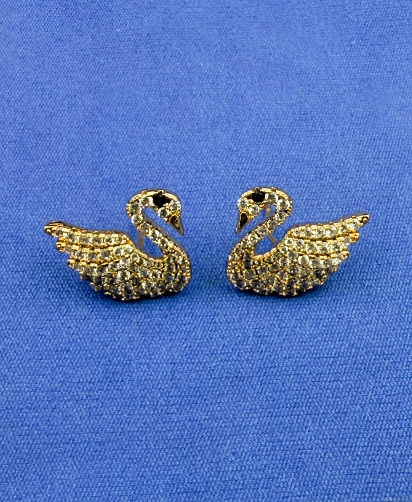 Diamond Swan Studs