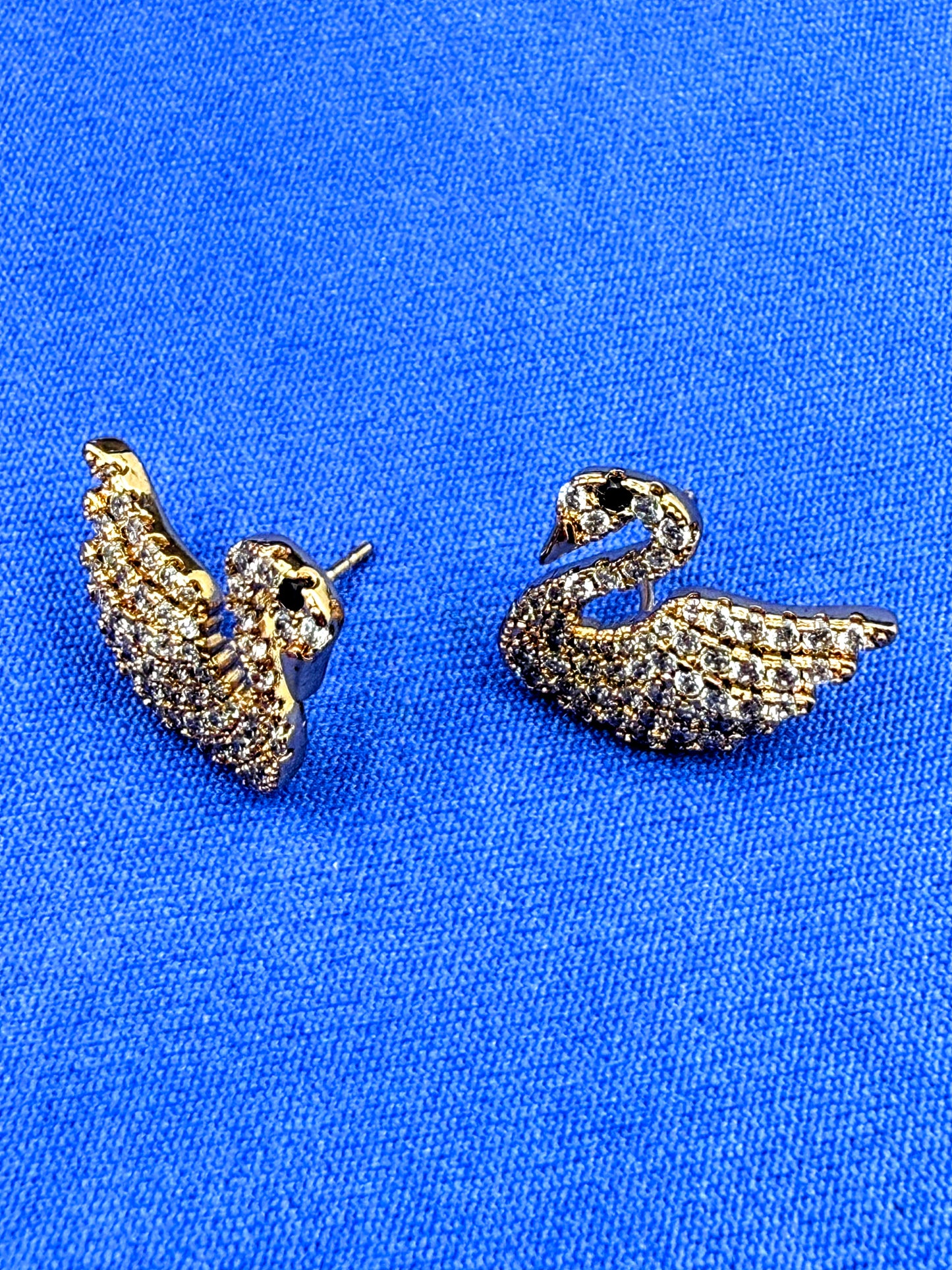 Diamond Swan Studs