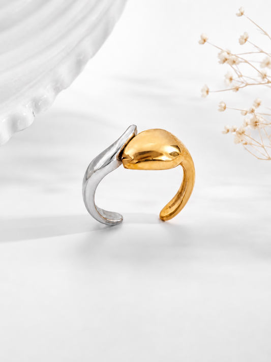 Dual Tone Serpent Ring