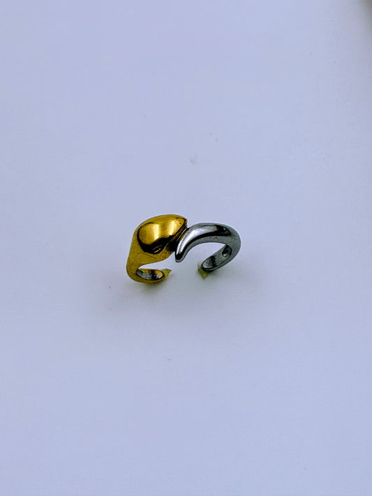 Dual Tone Serpent Ring