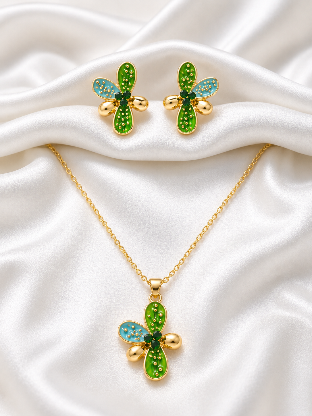 Elowen Enamel Necklace Set
