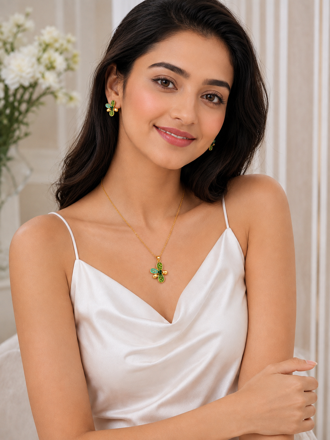 Elowen Enamel Necklace Set