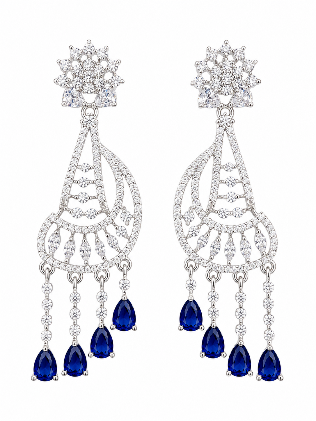 Elvarine Fusion Earrings - Blue
