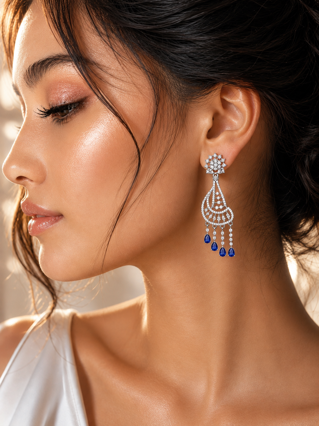 Elvarine Fusion Earrings - Blue