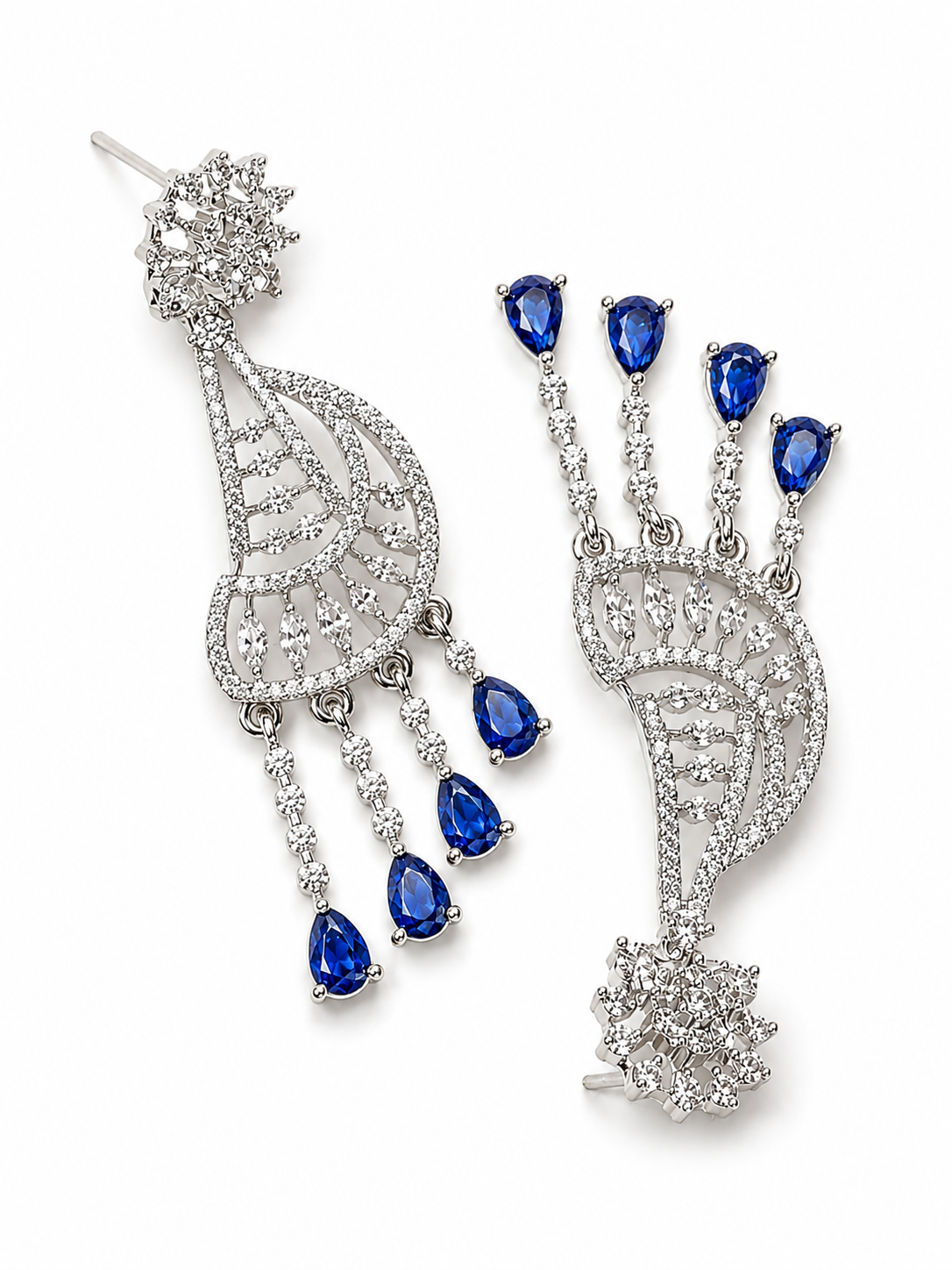 Elvarine Fusion Earrings - Blue