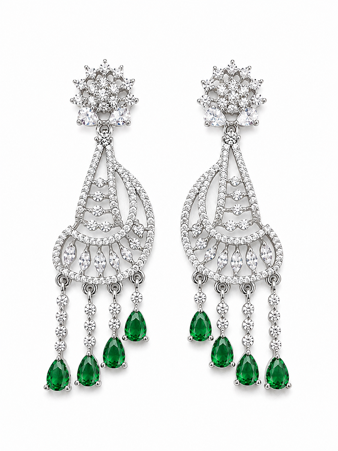 Elvarine Fusion Earrings - Green