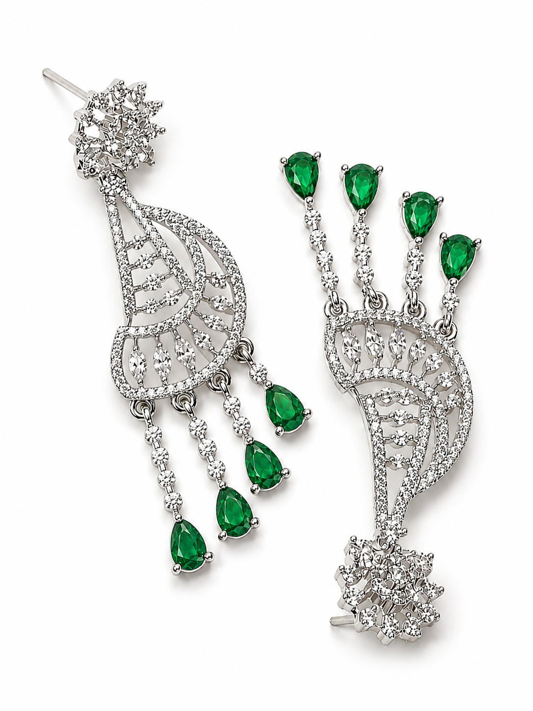Elvarine Fusion Earrings - Green